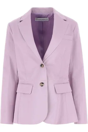 J.W.Anderson Femme, Vestes, Violet, Taille: 32 FR Blazer Lilas en Coton Stretch