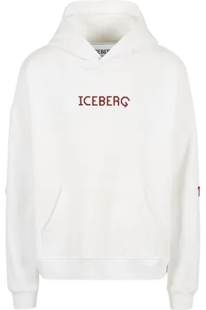 Iceberg Homme, Sweatshirts et sweats à capuche, Blanc, Taille: M Sweat à Capuche Blanc