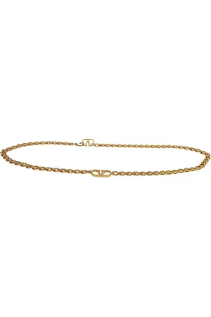 VALENTINO GARAVANI Femme, Accessoires, Jaune, Taille: M Ceinture Chaîne