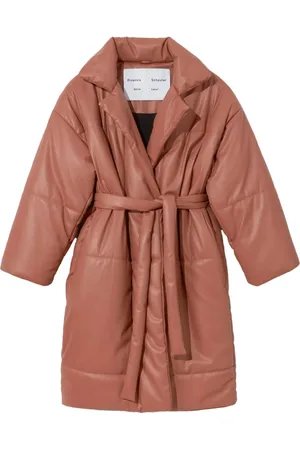 Proenza Schouler Femme, Manteaux, Rose, Taille: 40 FR Manteau Bouffant en Cuir Végan