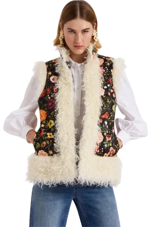 La DoubleJ Femme, Vestes, Multicolore, Taille: 44 FR Veste Folk à Imprimé Botticelli