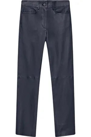 Joseph Femme, Pantalons, Bleu, Taille: 36 FR Pantalon Teddy en Cuir Stretch