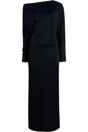Khaite Femme, Robes, Noir, Taille: 38 FR Robe Maxi Noire à Épaules Dénudées