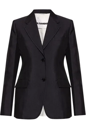 Jil Sander Femme, Vestes, Bleu, Taille: 40 FR Blazer Croisé