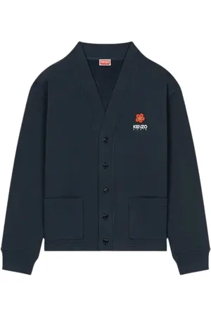 Kenzo Homme, Pulls, Bleu, Taille: XL Cardigan en Jersey