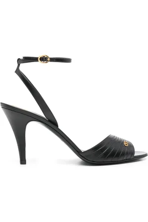 VALENTINO GARAVANI Femme, Chaussures, Noir, Taille: 39 EU Sandales à talons hauts VLogo Signature