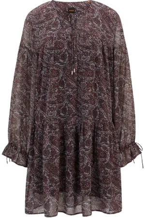 HUGO BOSS Femme, Robes, Multicolore, Taille: 42 FR Robe Élégante