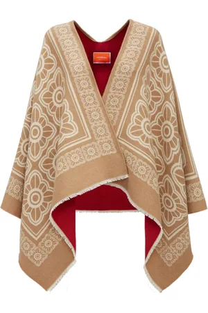 La DoubleJ Femme, Vestes, , Taille: ONE Size Poncho Divin en Feutre de Laine