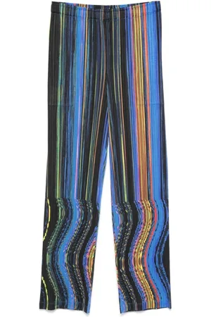 Issey Miyake Femme, Pantalons, Multicolore, Taille: 44 FR Pantalon Warp