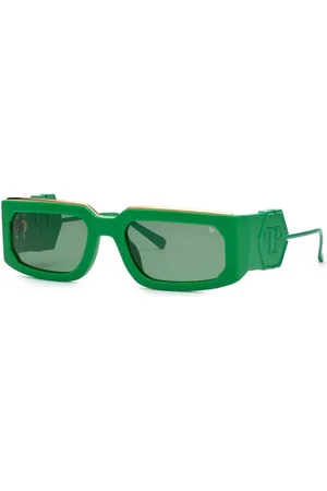Philipp Plein Unisex, Accessoires, Vert, Taille: ONE Size Lunettes de soleil à dégradé vert