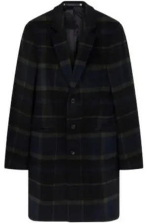 Paul Smith Homme, Manteaux, Noir, Taille: L Manteau Boutonné Simple