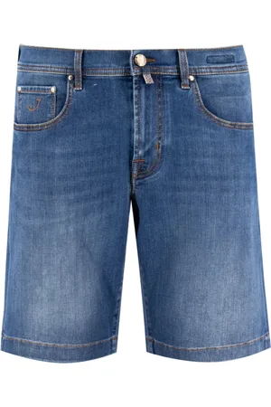 Jacob Cohen Homme, Shorts, Bleu, Taille: W38 Bermuda Shorts avec Logo Iconique