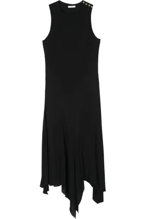 Patrizia Pepe Femme, Robes, Noir, Taille: 40 FR Robe Chic Asymétrique
