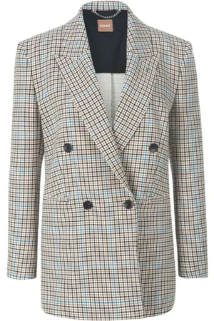 HUGO BOSS Femme, Vestes, Gris, Taille: 38 FR Veste de blazer