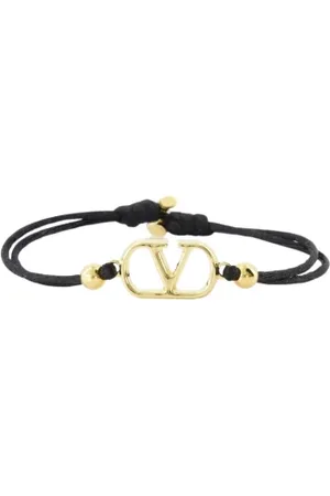 VALENTINO GARAVANI Homme, Accessoires, Noir, Taille: ONE Size Bracelet Cordon VLogo