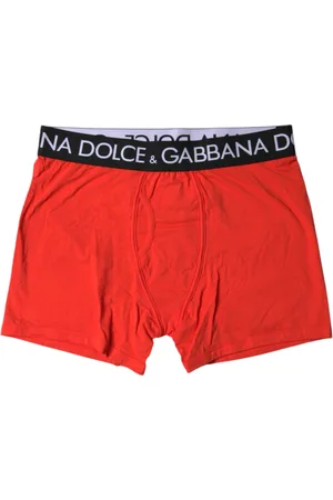 Dolce & Gabbana Homme, Sous-vêtements, Rouge, Taille: L Boxer avec Logo à la Taille