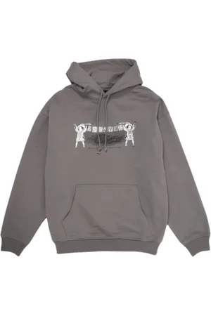 Rassvet Homme, Sweatshirts et sweats à capuche, Gris, Taille: XL Sweat à capuche classique avec graphique avant, gris foncé