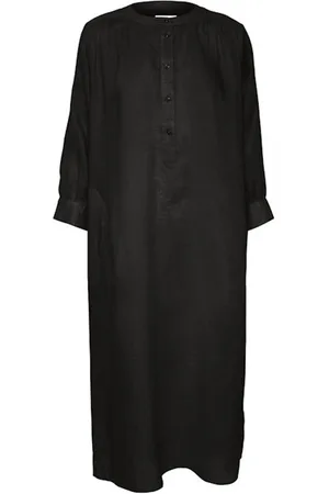 Part Two Femme, Robes, Noir, Taille: 42 FR Robe Midi Rayée
