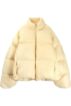 Jil Sander Homme, Vestes, Jaune, Taille: M Doudoune matelassée à capuche dissimulée