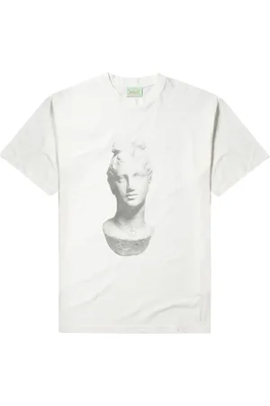 ARIES Homme, Tops, , Taille: L T-shirt blanc imprimé statue