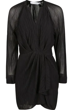 IRO Femme, Robes, Noir, Taille: 36 FR Mini-robe à col en V