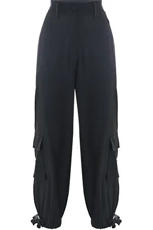 Kocca Femme, Pantalons, Noir, Taille: 40 FR Pantalon Viscose à Cordon de Serrage avec Poches