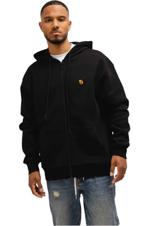 Iceberg Homme, Sweatshirts et sweats à capuche, Noir, Taille: L Gilet Felpa à Capuche