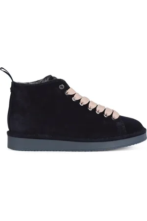 Panchic Femme, Chaussures, Bleu, Taille: 37 EU Bottines en daim à doublure en fausse fourrure
