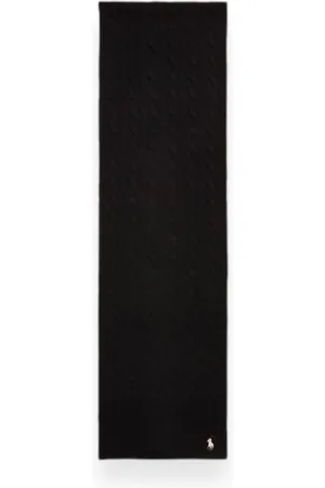 Ralph Lauren Femme, Accessoires, Noir, Taille: ONE Size Écharpe en cachemire