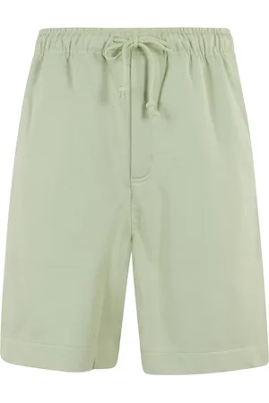 Y-3 Homme, Shorts, Vert, Taille: L Shorts Bermuda Lime avec Doublure en Polaire
