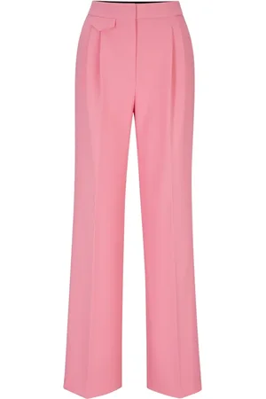 HUGO BOSS Femme, Pantalons, Rose, Taille: 40 FR Élégant Pantalon Large Helepher