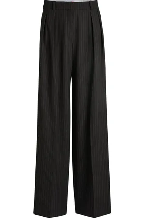 HUGO BOSS Femme, Pantalons, Noir, Taille: 38 FR Élégant Pantalon Large