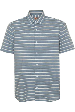 Armor.lux Homme, Chemises, Bleu, Taille: XL Chemise Heritage à Rayures Coupe Régulière