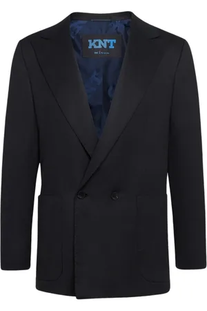 Kiton Homme, Vestes, Noir, Taille: M Veste en laine double épaisseur
