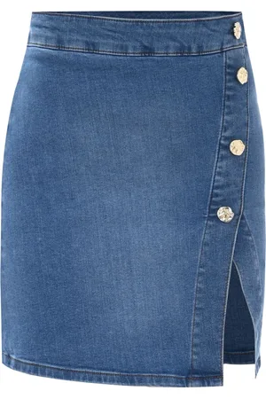 Kocca Femme, Jupes, Bleu, Taille: W34 Jupe en jean élégante
