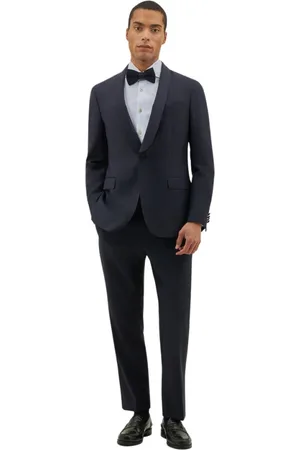 Boglioli Homme, Costumes, Bleu, Taille: M Veste de Soirée en Laine Satinée K
