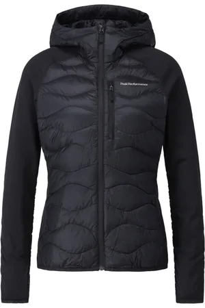 Peak Performance Femme, Vestes, Noir, Taille: 38 FR Doudoune Sportive à Capuche
