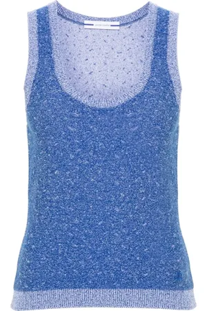 Jacob Cohen Femme, Tops, Bleu, Taille: 42 FR Top sans manches