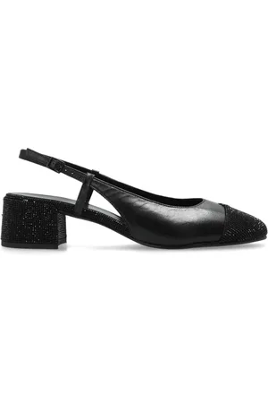 Tory Burch Femme, Chaussures, Noir, Taille: 37 EU Escarpin Slingback à Bout Capuche et Pavé