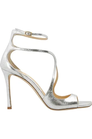 Jimmy Choo Femme, Chaussures, Gris, Taille: 40 EU Sandales à Talons Azia