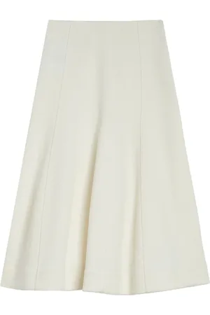 Jil Sander Femme, Jupes, Blanc, Taille: 40 FR Jupe Midi Évasée à Panneaux