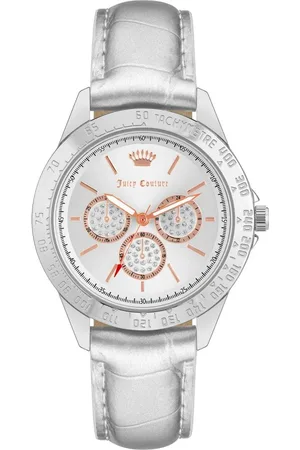Juicy Couture Femme, Accessoires, Gris, Taille: ONE Size Montre analogique argentée pour femmes