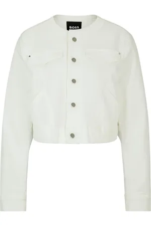 HUGO BOSS Femme, Vestes, Blanc, Taille: 40 FR Veste en jean