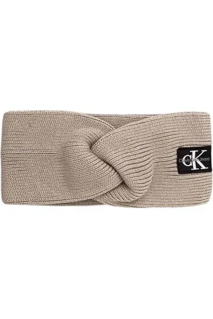 Calvin Klein Femme, Accessoires, , Taille: ONE Size Bandeau tricoté avec patch logo