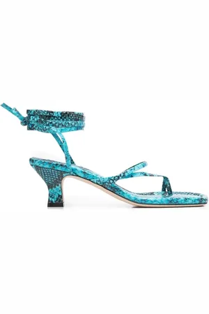 PARIS TEXAS Femme, Chaussures, Bleu, Taille: 37 EU Sandale à lacets bleue
