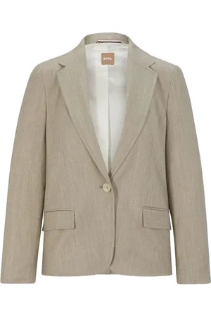 HUGO BOSS Femme, Vestes, , Taille: 42 FR Jocalua15 Blazer - Mélange Laine, Manches Longues, Fermeture Boutonnée