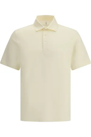 Brunello Cucinelli Homme, Tops, , Taille: 2XL Polo Monochrome avec Col Classique