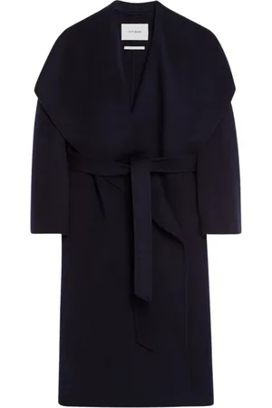 Ivy & Oak Femme, Manteaux, Bleu, Taille: 38 FR Manteau Minimaliste en Laine avec Col à Revers