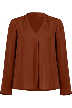 Joseph Ribkoff Femme, Blouses et Chemises, Rouge, Taille: 40 FR Blouse Modeste Coupe Standard
