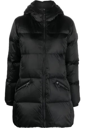 Tommy Hilfiger Femme, Vestes, Noir, Taille: 38 FR Doudoune Bicolore Statement